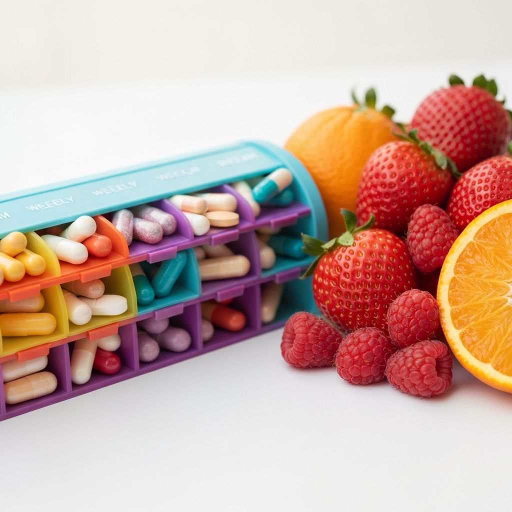 Tägliche Vitamine und Nährstoffe